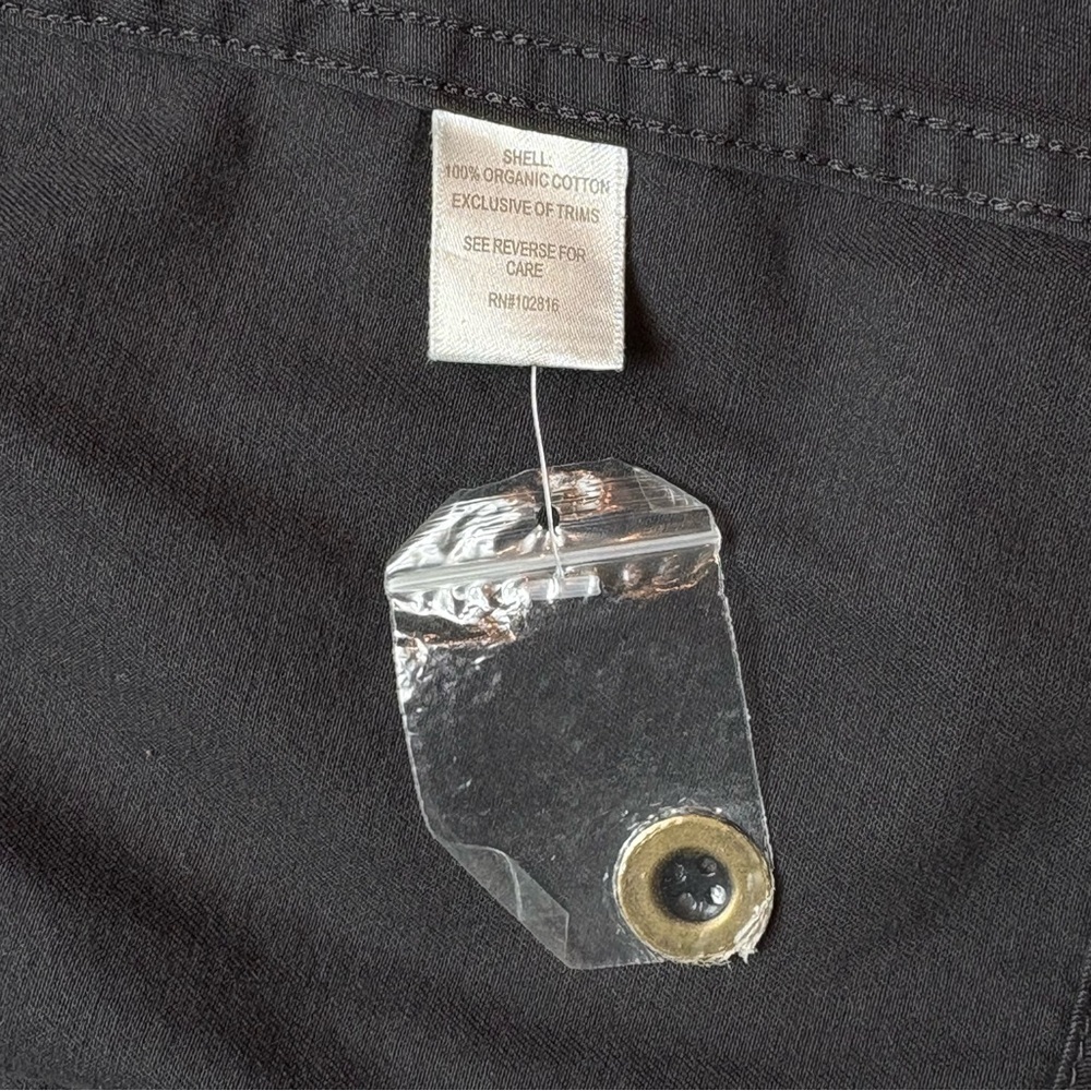 Garnet Hill Organic Cotton Full Zip Utility Military Jacket Size 12 Gray Pockets - Picture 9 of 10